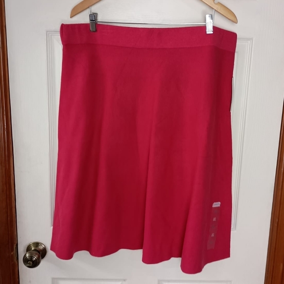 NWT Liz Claiborne A-Line Sweater Skirt in Jazzy Rose Size XXL - Picture 8 of 8